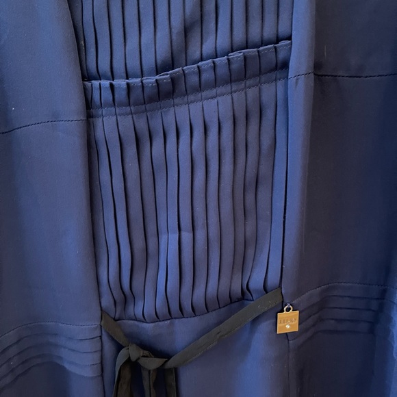 Lui Jo Pleated Top Blue/Black - Picture 4 of 4